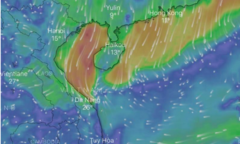 Ứng dụng thời tiết Windy không có quần đảo Hoàng Sa của Việt Nam